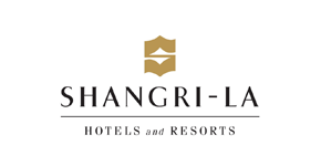 SHANGRI-LA品牌logo設計_五星級酒店品牌設計、SHANGRI-LA酒店vi設計、酒店標志設計、高級酒店標識設計      